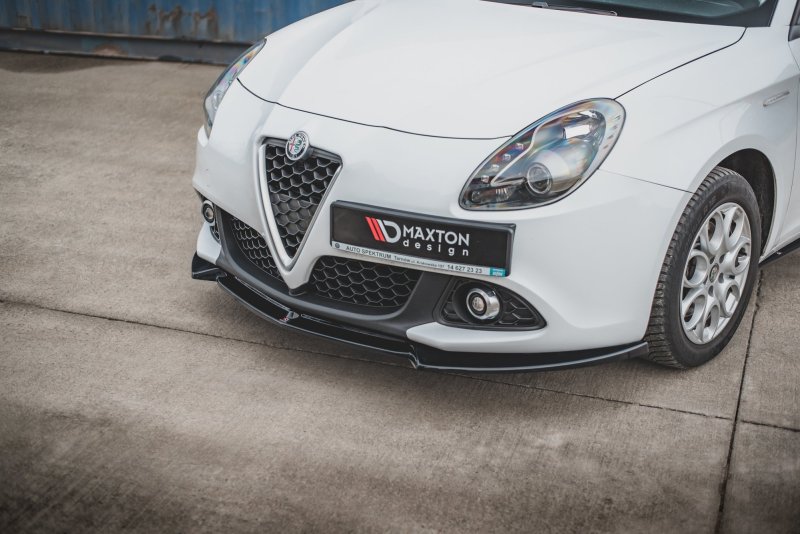 Maxton Front Ansatz V.2 für Alfa Romeo Giulietta Facelift schwarz Hochglanz AL-GU-1F-FD2-G