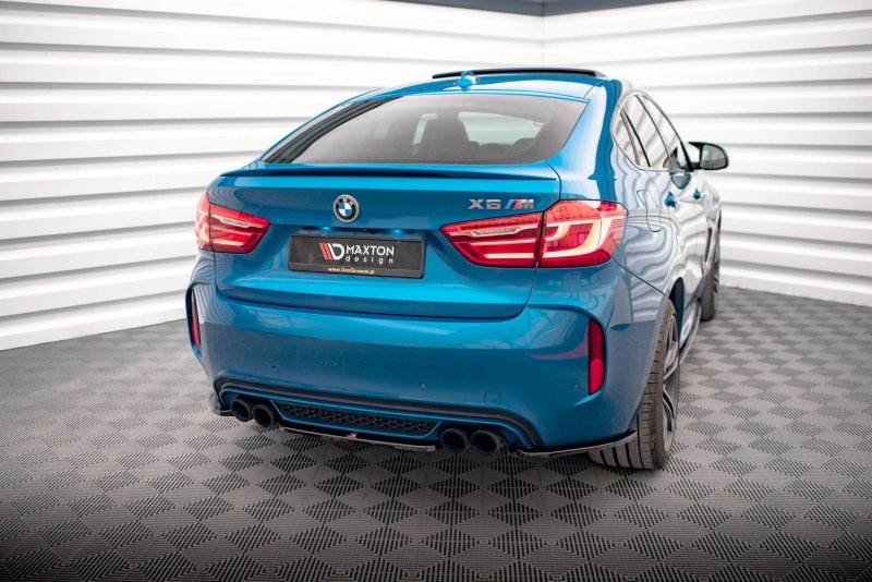 Maxton Heck Ansatz Flaps Diffusor für BMW X6 M F86 schwarz Hochglanz BM-X6-F86-M-RSD1-G