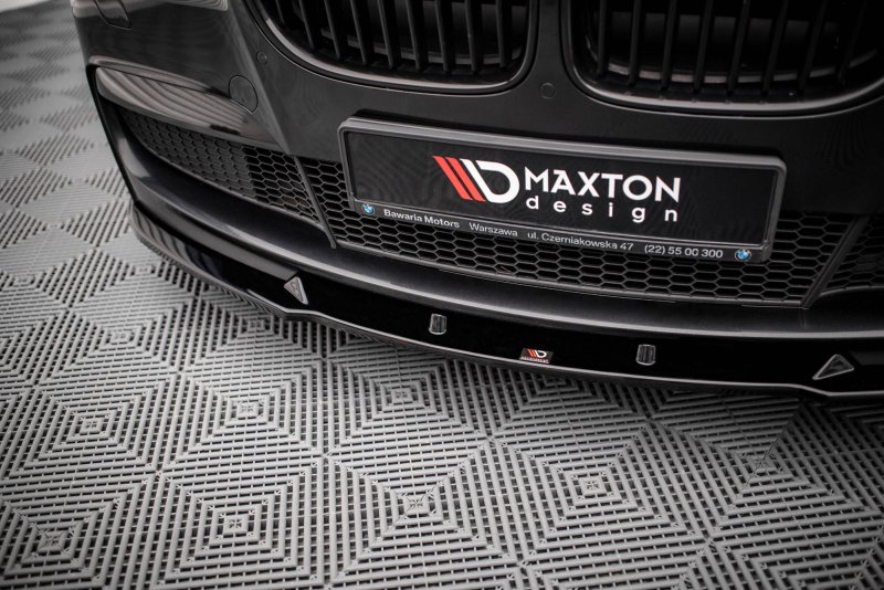 Maxton Front Ansatz V.2 für BMW 7 M-Paket F01 schwarz Hochglanz BM-7-01-MPACK-FD2-G