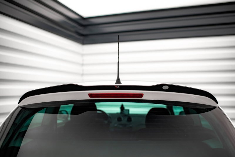 Preview: Maxton Spoiler CAP Abrisskante Seat Ibiza FR SC Mk4 Facelift schwarz Hochglanz SE-IB-4F-FR-SC-CAP1-G