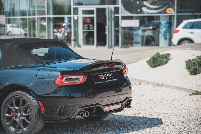 Maxton Spoiler CAP für Fiat 124 Spider Abarth schwarz Hochglanz FI-124-1-AB-CAP2-G