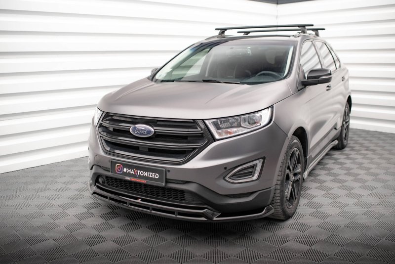 Maxton Front Ansatz für Ford Edge Mk2 schwarz Hochglanz FO-ED-2-FD1G+FD1R-G