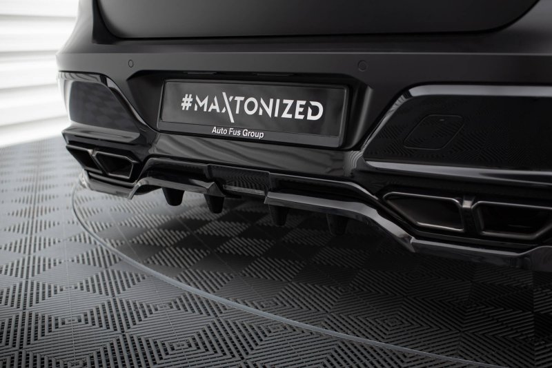 Maxton Mittlerer Cup Diffusor Heck Ansatz BMW M760e G70 schwarz Hochglanz BM-7-G70-M760E-RSD1G+RD1-G