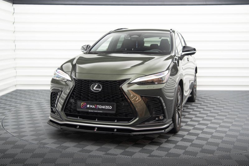 Preview: Maxton Front Ansatz V.1 Lexus NX F-Sport Mk2 schwarz Hochglanz LE-NX-2-FSPORT-FD1-G