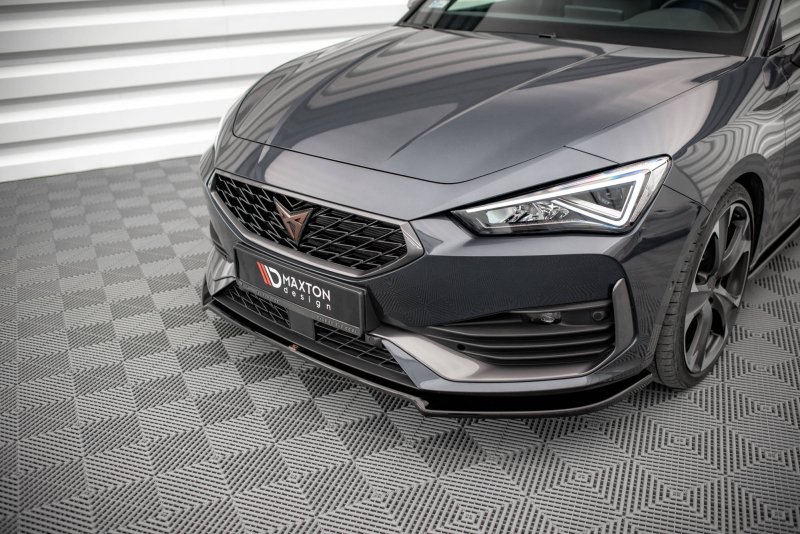 Maxton Front Ansatz V.2 für Cupra Leon schwarz Hochglanz CU-LE-1-FD2-G
