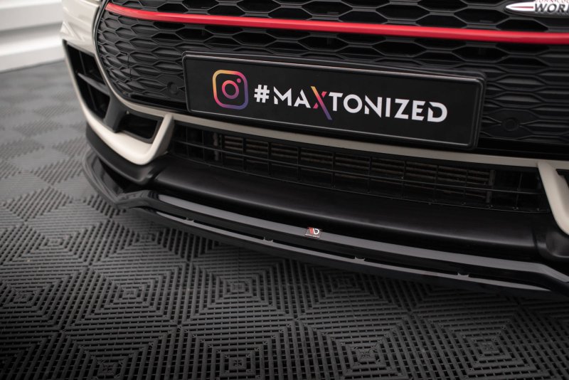 Maxton Front Ansatz V.2 für Mini Cooper Clubman John Cooper Works F54 Facelift schwarz Hochglanz MC-CM-2F-JCW-FD2G+FD2R-G