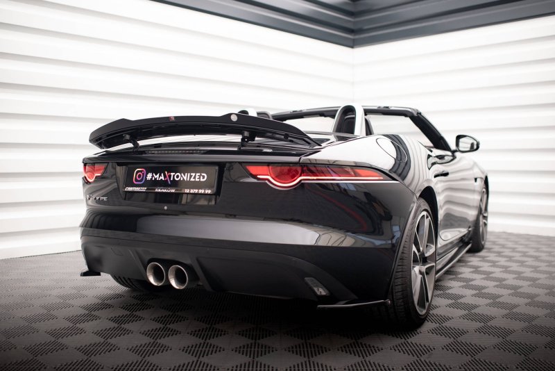 Maxton Spoiler CAP für Jaguar F-Type Mk1 Facelift schwarz Hochglanz JA-F-TYPE-1F-CAP1-G