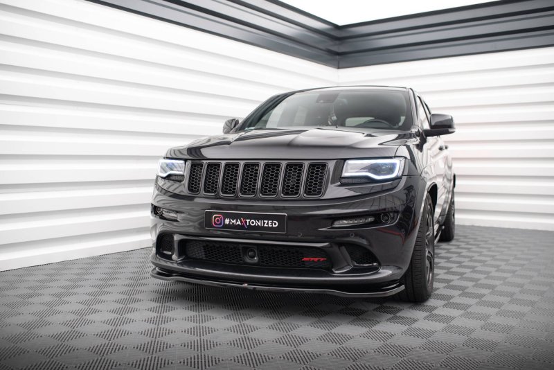 Maxton Front Ansatz Jeep Grand Cherokee SRT WK2 Facelift schwarz Hochglanz JE-GC-4F-SRT8-FD1-G