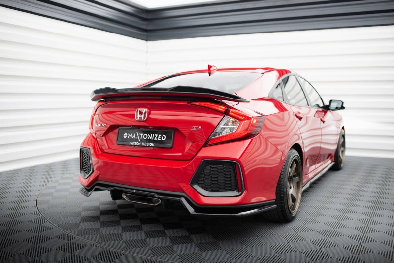 Maxton Spoiler CAP Abrisskante 3D Honda Civic SI Mk10 schwarz Hochglanz HO-CI-10-SI-CAP3D1-G