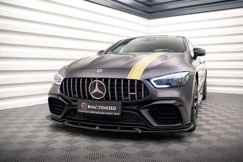 Maxton Front Ansatz V.3 für Mercedes-AMG GT 63S 4-Door Coupe Aero schwarz Hochglanz ME-GT-4D-AMG-FD3-G