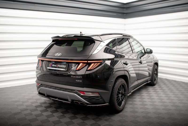 Maxton Heck Ansatz Flaps Diffusor für Hyundai Tucson Mk4 schwarz Hochglanz HY-TU-4-RSD1-G