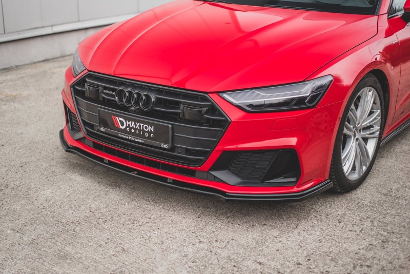 Maxton Front Ansatz V.2 für Audi A7 C8 S-Line / S7 C8 schwarz Hochglanz AU-A7-C8-SLINE-FD2-G