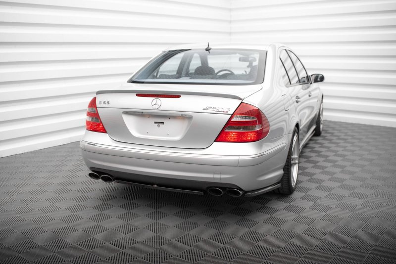 Maxton Heck Ansatz Flaps Diffusor Mercedes-Benz E 55 AMG W211 schwarz Hochglanz ME-E-211-AMG-RSD1-G