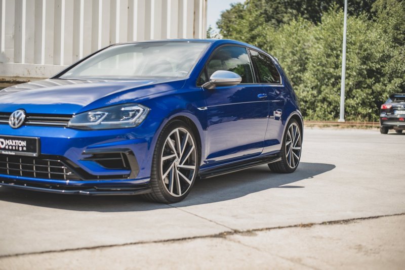 Maxton Seitenschweller Ansatz für V.4 VW Golf 7 R / R-Line Facelift Carbon Look  VW-GO-7F-R-SD4-C