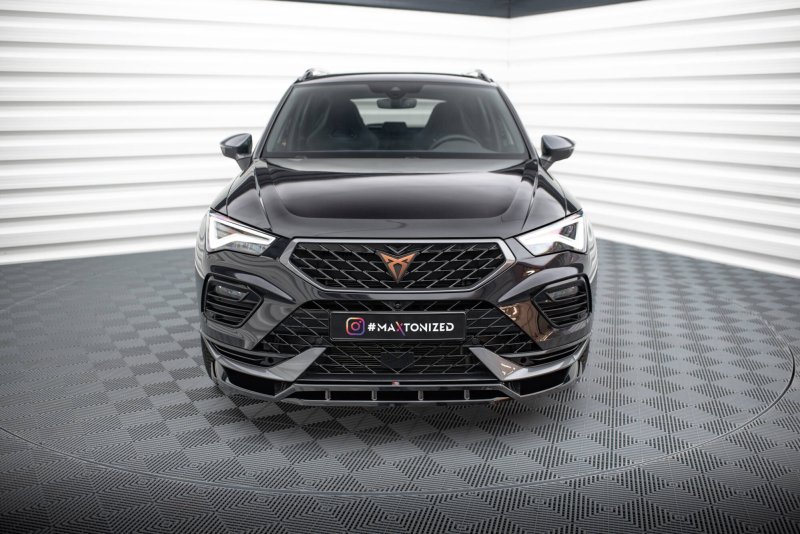 Preview: Maxton Front Ansatz Cupra Ateca Mk1 Facelift schwarz Hochglanz CU-AT-1F-FD1G+FD1R-G