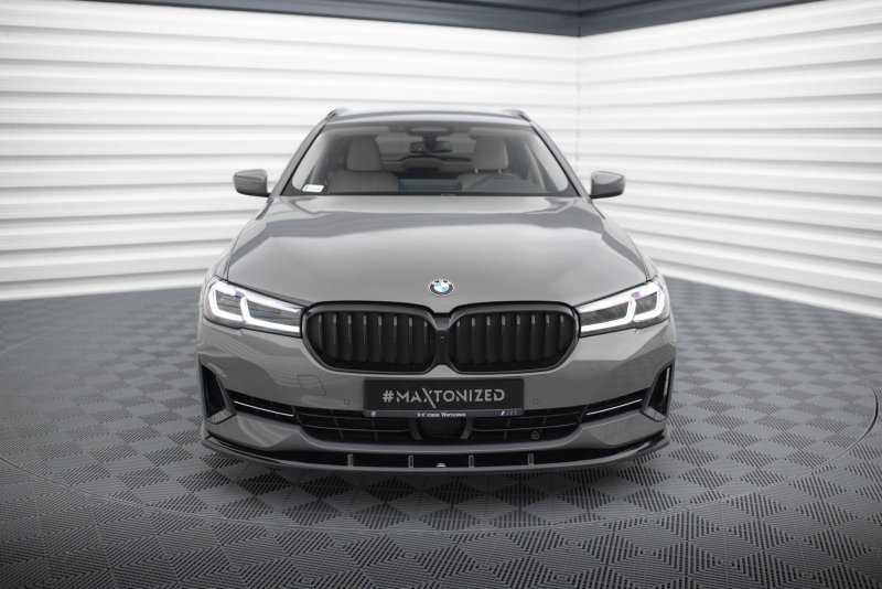 Maxton Front Ansatz V.1 BMW 5er G30 / G31 Facelift schwarz Hochglanz BM-5-G31F-FD1-G