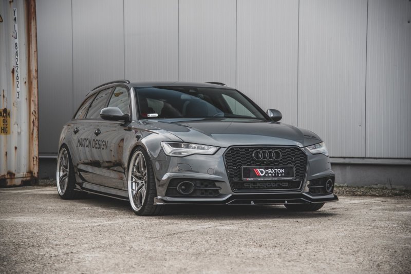 Maxton Front Ansatz für Audi S6 / A6 S-Line C7 FL  AU-S6-C7F-FFD1