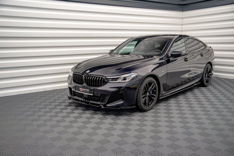 Maxton Seitenschweller Ansatz für BMW 6er GT G32 M-Paket schwarz Hochglanz BM-6-32-GT-MPACK-SD1-G