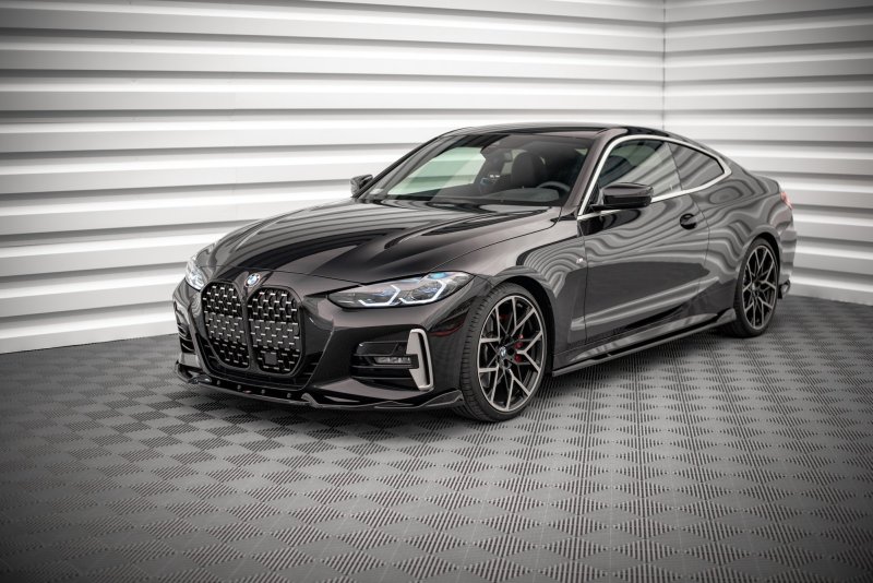 Maxton Front Ansatz V.2 für BMW 4er M-Paket G22 schwarz Hochglanz BM-4-G22-MPACK-FD2-G