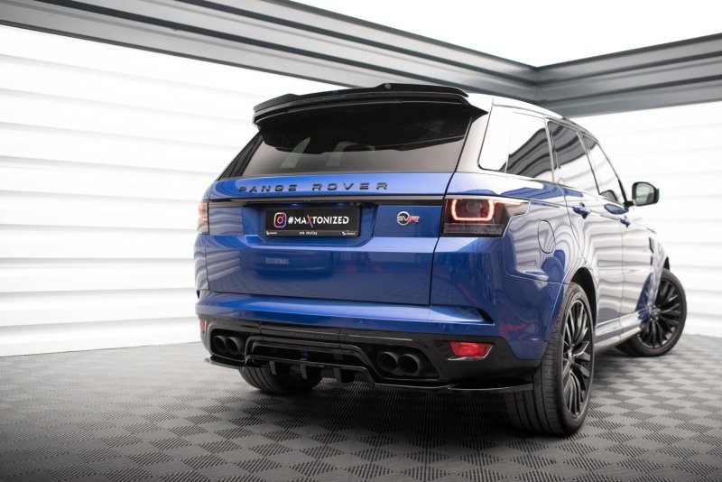 Preview: Maxton Spoiler CAP für Land Rover Range Rover Sport SVR Mk2 schwarz Hochglanz LR-RR-SPORT-2-SVR-CAP1-G