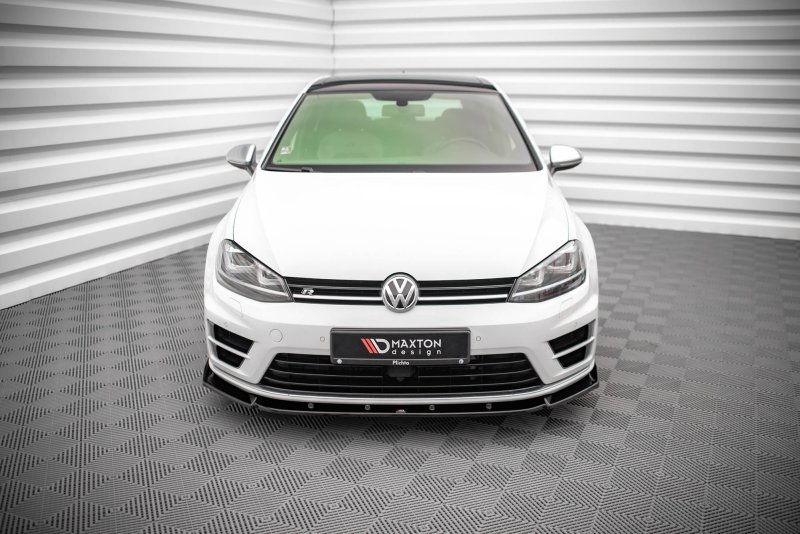 Maxton Front Ansatz V.4 für Volkswagen Golf R Mk7 schwarz Hochglanz VW-GO-7-R-FD4-G