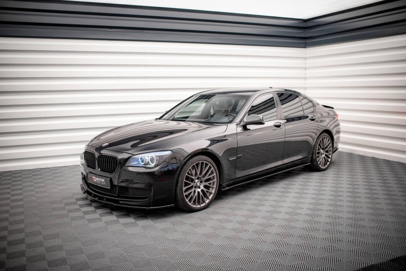 Maxton Seitenschweller Ansatz für BMW 7 M-Paket F01 schwarz Hochglanz BM-7-01-MPACK-SD1-G