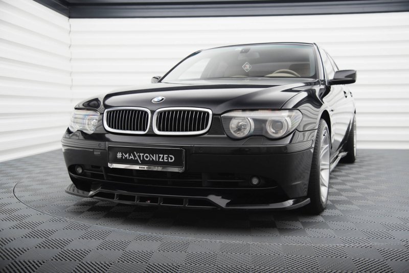 Maxton Front Ansatz BMW 7 E65 schwarz Hochglanz BM-7-65-FD1G+FD1R-G