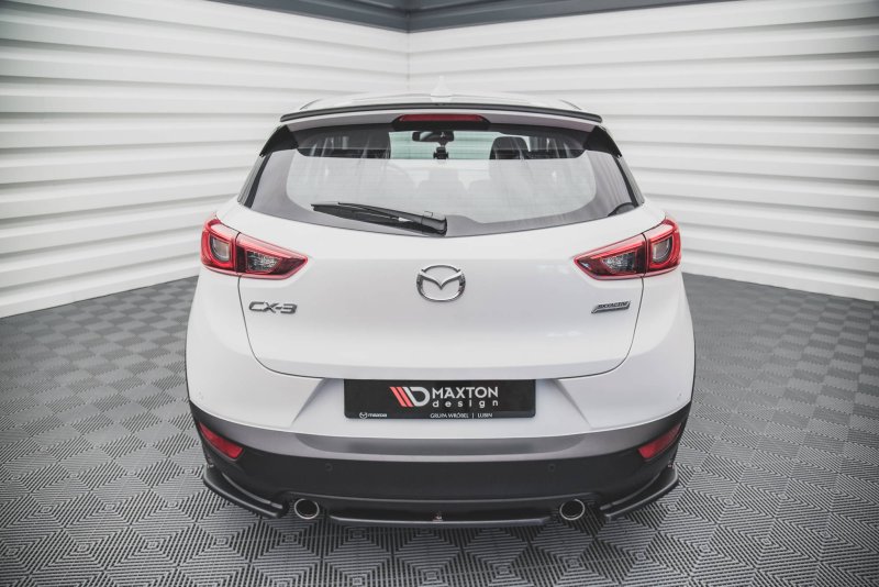 Preview: Maxton Heck Ansatz Flaps Diffusor für Mazda CX-3 schwarz Hochglanz MA-CX-3-1-RSD1-G