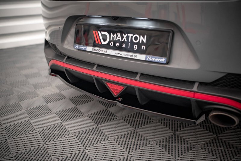 Maxton Heck Ansatz Flaps Diffusor Hyundai I30 Fastback N-Line Mk3 Facelift schwarz Hochglanz HY-I30-3F-NLINE-FB-RSD1-G