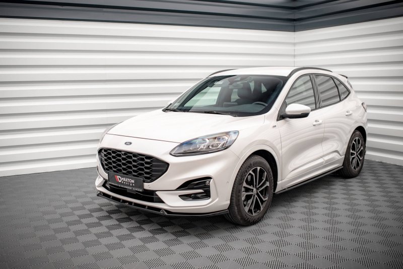 Maxton Seitenschweller Ansatz für Ford Kuga ST-Line Mk3 schwarz Hochglanz FO-KU-3-STLINE-SD1-G