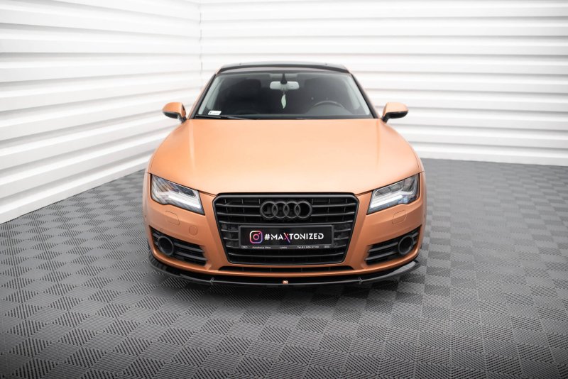 Maxton Front Ansatz V.1 Audi A7 C7 schwarz Hochglanz AU-A7-C7-FD1-G