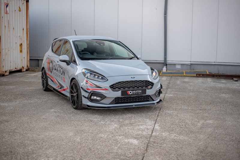 Maxton Front Ansatz V.5 für Ford Fiesta Mk8 ST / ST-Line schwarz Hochglanz FO-FI-8-ST-FD2-G
