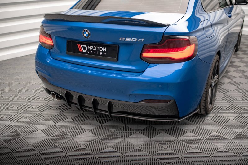 Maxton Street Pro Heckschürze für BMW 2 M-Paket F22 BM222MPACKCNC-RS1BRB