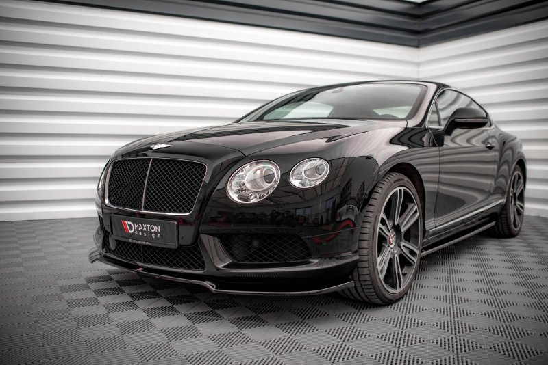 Maxton Front Ansatz V.1 für Bentley Continental GT V8 S Mk2 schwarz Hochglanz BE-CO-GT-1F-FD1-G