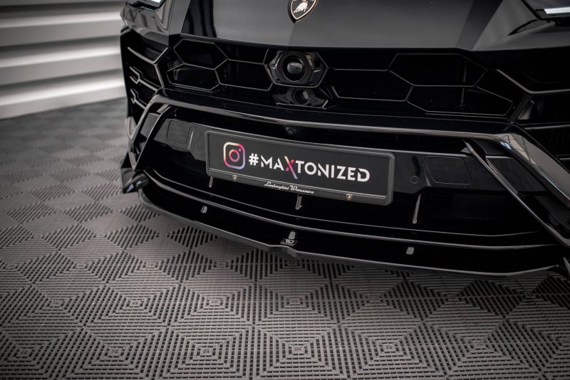 Preview: Maxton Front Ansatz V.1 Lamborghini Urus Mk1 schwarz Hochglanz LA-UR-1-FD1G+FD1RG+BR-G