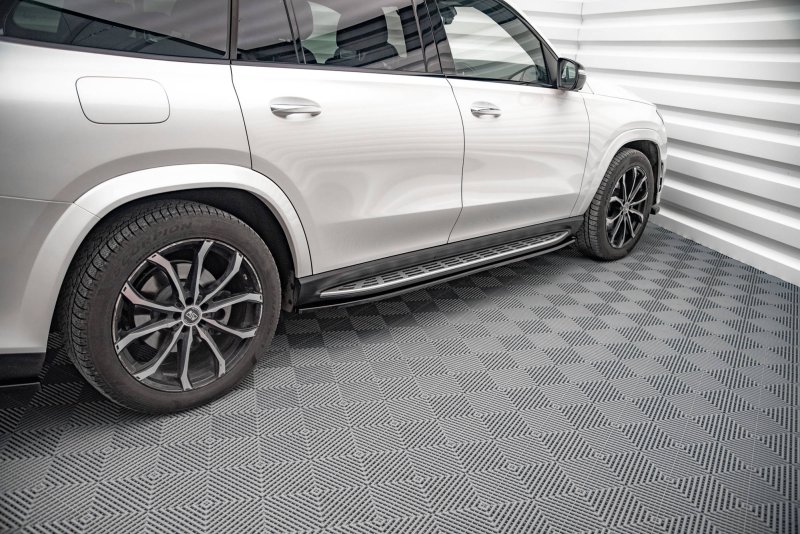 Maxton Seitenschweller Ansatz für Mercedes-Benz GLS AMG-Line X167 schwarz Hochglanz ME-GLS-167-AMGLINE-SD1-G
