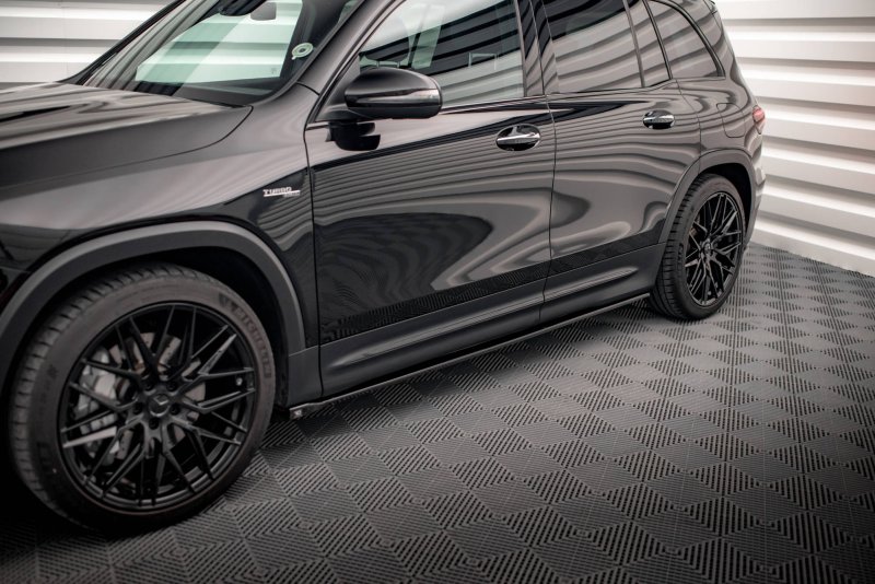 Maxton Seitenschweller Ansatz für Mercedes-AMG GLB 35 X247 schwarz Hochglanz ME-GLB-35-247-SD1-G