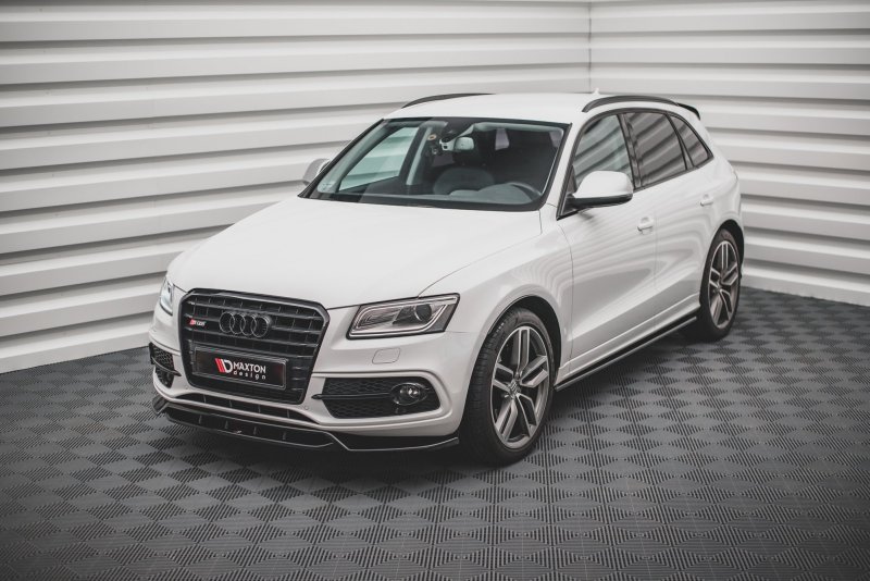 Maxton Front Ansatz für Audi SQ5 Mk1 (8R) schwarz Hochglanz AU-SQ5-1-FD1G+FD1R-G