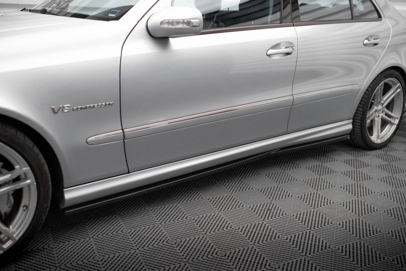 Maxton Seitenschweller Ansatz Mercedes-Benz E 55 AMG W211 schwarz Hochglanz ME-E-211-AMG-SD2-G