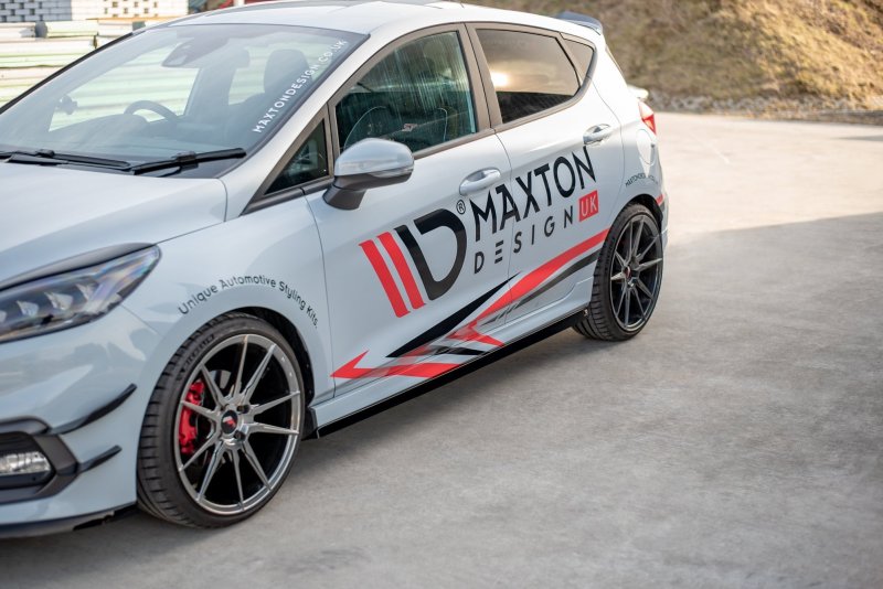 Maxton Seitenschweller Ansatz für V.2 für Ford Fiesta Mk8 ST / ST-Line schwarz Hochglanz FO-FI-8-ST-SD1-G