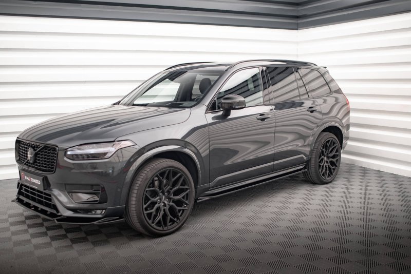 Maxton Seitenschweller Ansatz für Volvo XC90 R-Design Mk2 Facelift schwarz Hochglanz VO-XC90-2F-RDESIGN-SD1-G
