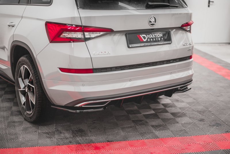 Maxton Heck Ansatz Flaps Diffusor für Skoda Kodiaq Mk1 Sportline schwarz Hochglanz SK-KO-1-SL-RSD2-G