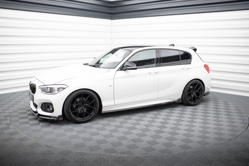 Maxton Seitenschweller Ansatz V.4 + Flaps BMW 1er M-Paket / M140i F20 Facelift BM-1-F20F-M-SD4G+SF1B