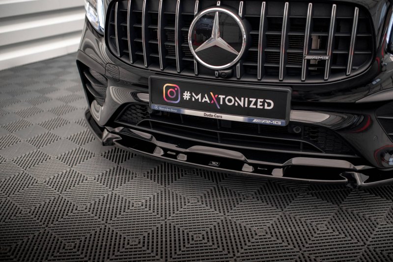 Maxton Front Ansatz V.1 für Mercedes-AMG GLB 35 X247 schwarz Hochglanz ME-GLB-35-247-FD1-G