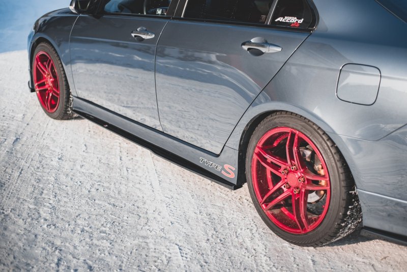 Preview: Maxton Seitenschweller Ansatz für V.2 für Honda Accord Mk7 Type-S schwarz Hochglanz HO-AC-7-TYPE-S-SD2-G