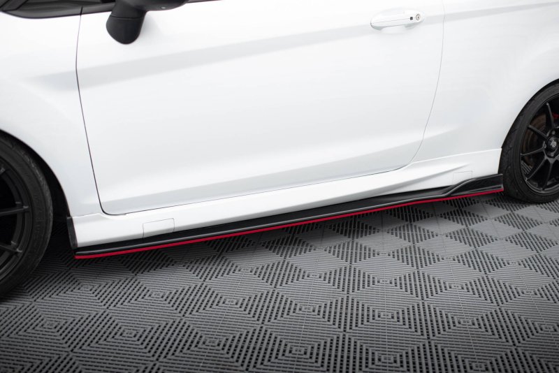 Maxton Seitenschweller Ansatz V.3 Ford Fiesta ST / ST-Line Mk7 schwarz Hochglanz FO-FI-7/7F-ST-SD3-G