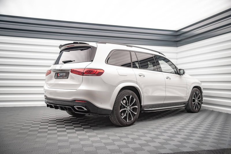 Maxton Seitenschweller Ansatz für Mercedes-Benz GLS AMG-Line X167 schwarz Hochglanz ME-GLS-167-AMGLINE-SD1-G