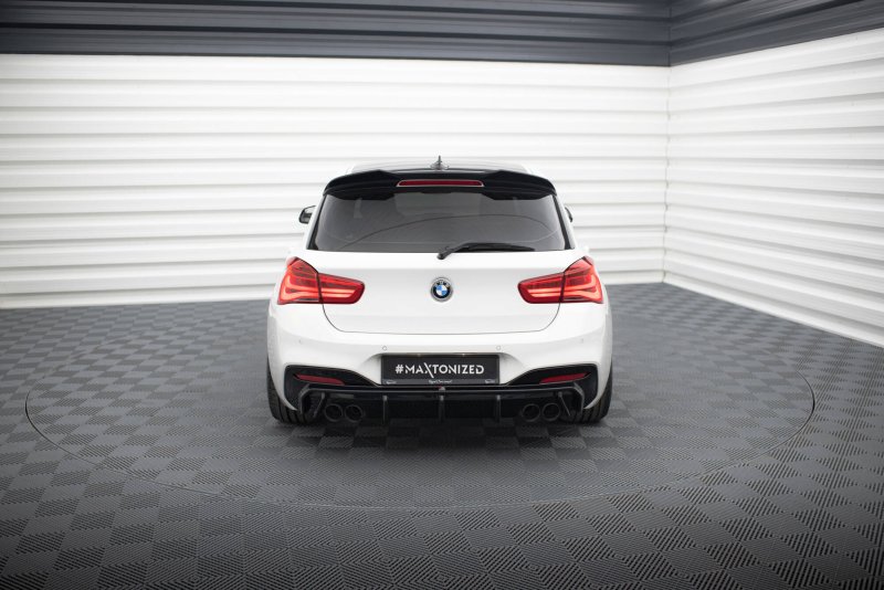 Maxton Diffusor Heck Ansatz V.3 BMW 1er M-Paket / M140i F20 Facelift (Version mit Doppelauspuff auf beiden Seiten) BM-1-F20F-M-RS3GOO_OO