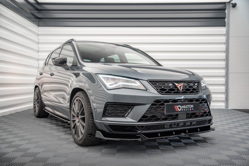 Preview: Maxton Front Ansatz V.1 für Cupra Ateca schwarz Hochglanz CU-AT-1-FD1-G