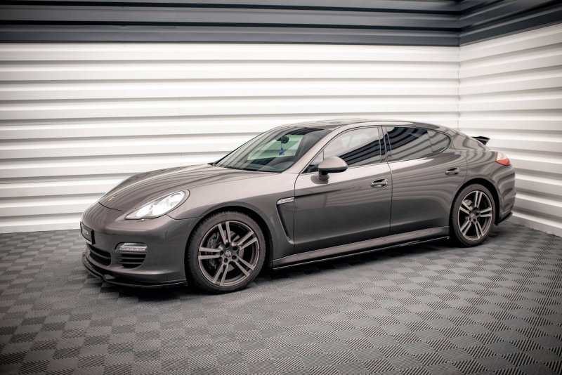 Maxton Seitenschweller Ansatz für V.1 für Porsche Panamera / Panamera Diesel / Panamera Turbo 970 schwarz Hochglanz PO-PA-970-SD1-G